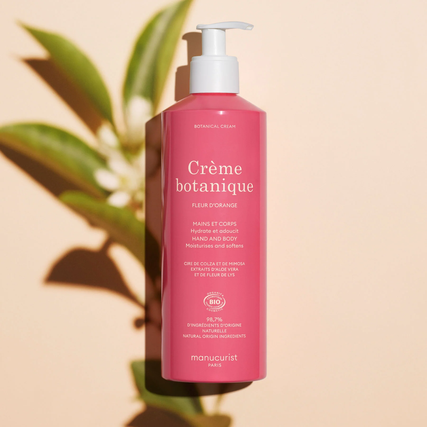 Crème botanique Parfum Fleur D'Orange - Cosmos Organic - 500 ml