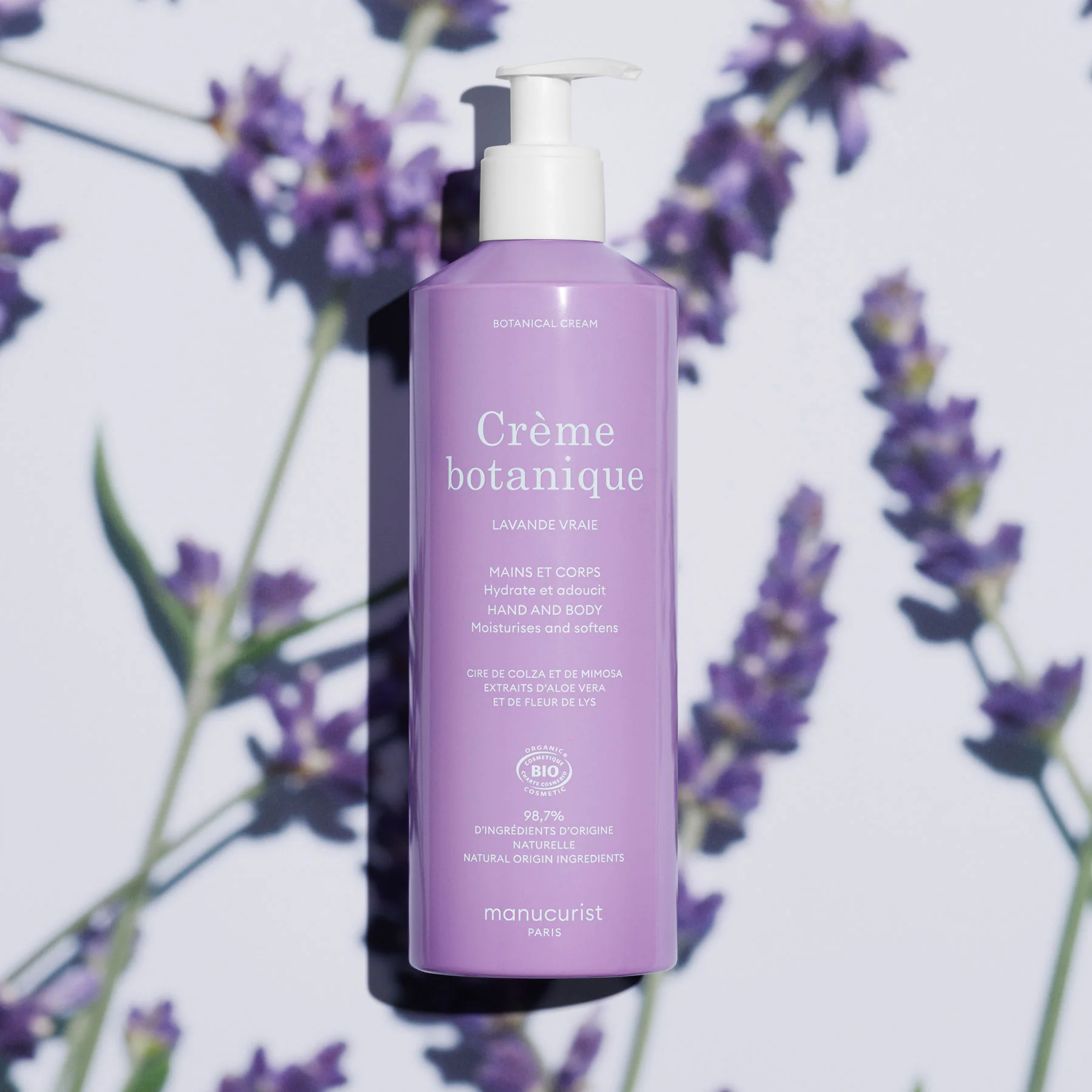 Crème botanique Parfum Lavande Vraie - Cosmos Organic - 500ml