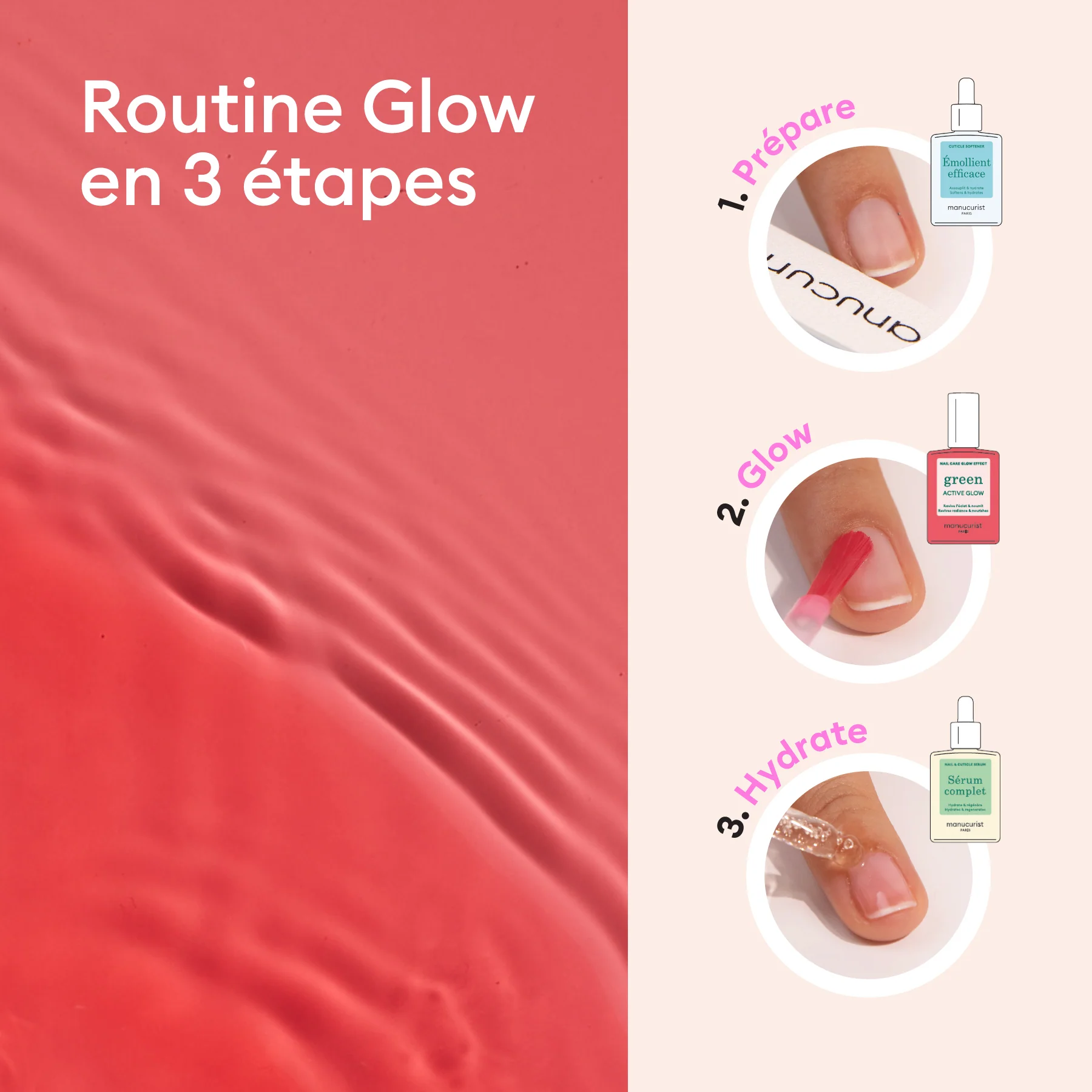 Glow Manucure Set - Active™ Glow Raspberry - Image 4