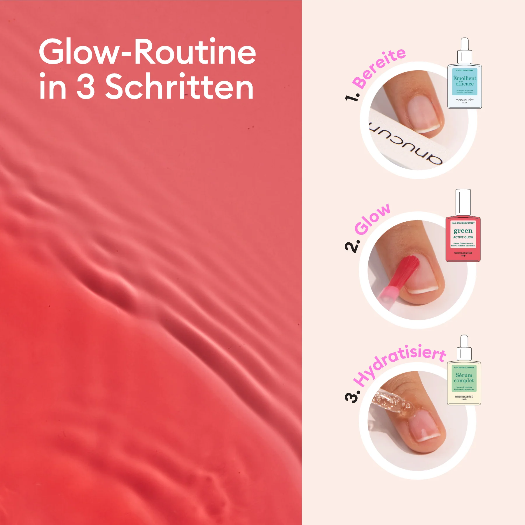 Glow Manucure Set - Active™ Glow Raspberry - Image 7