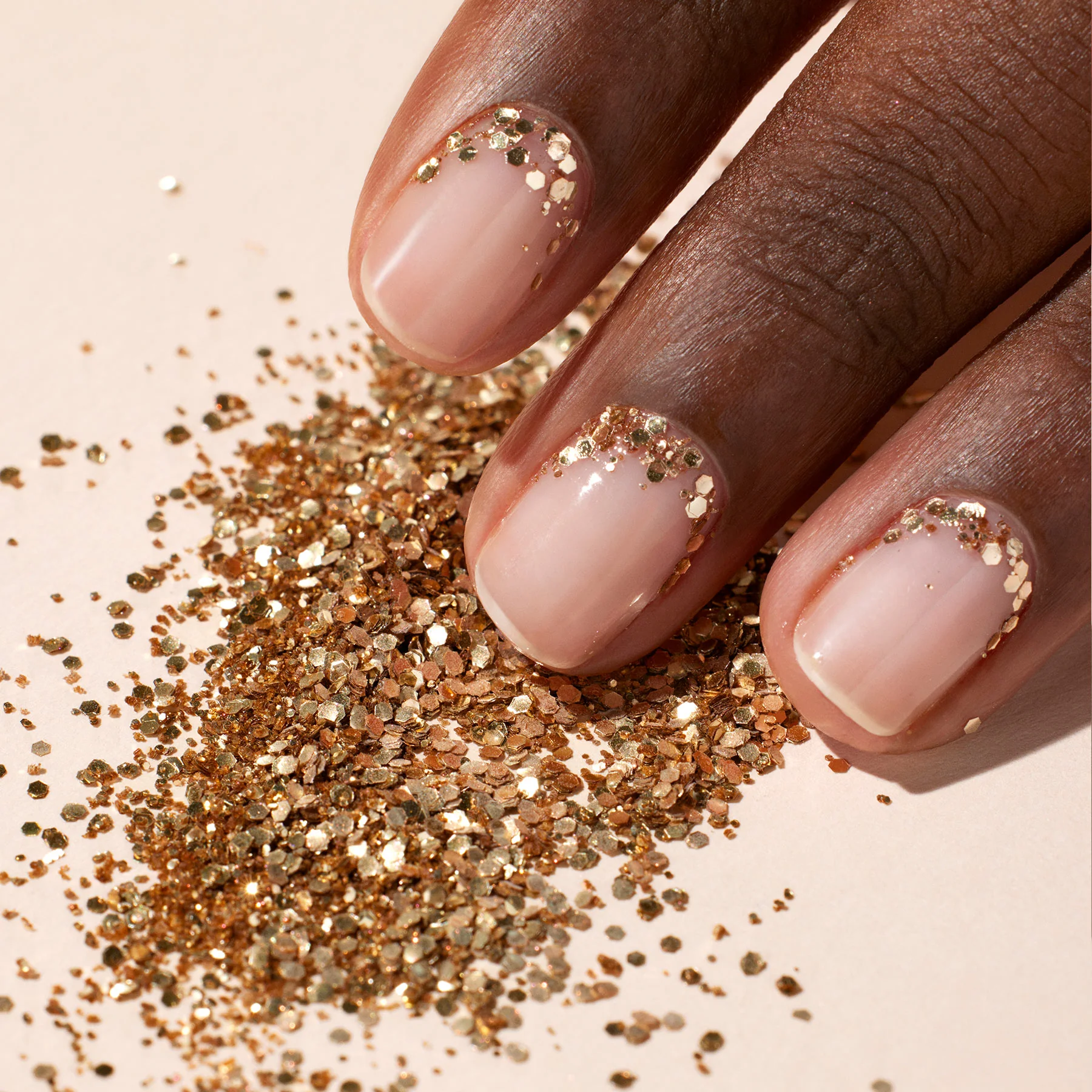 Paillettes biodégradables Rose Gold - Image 3