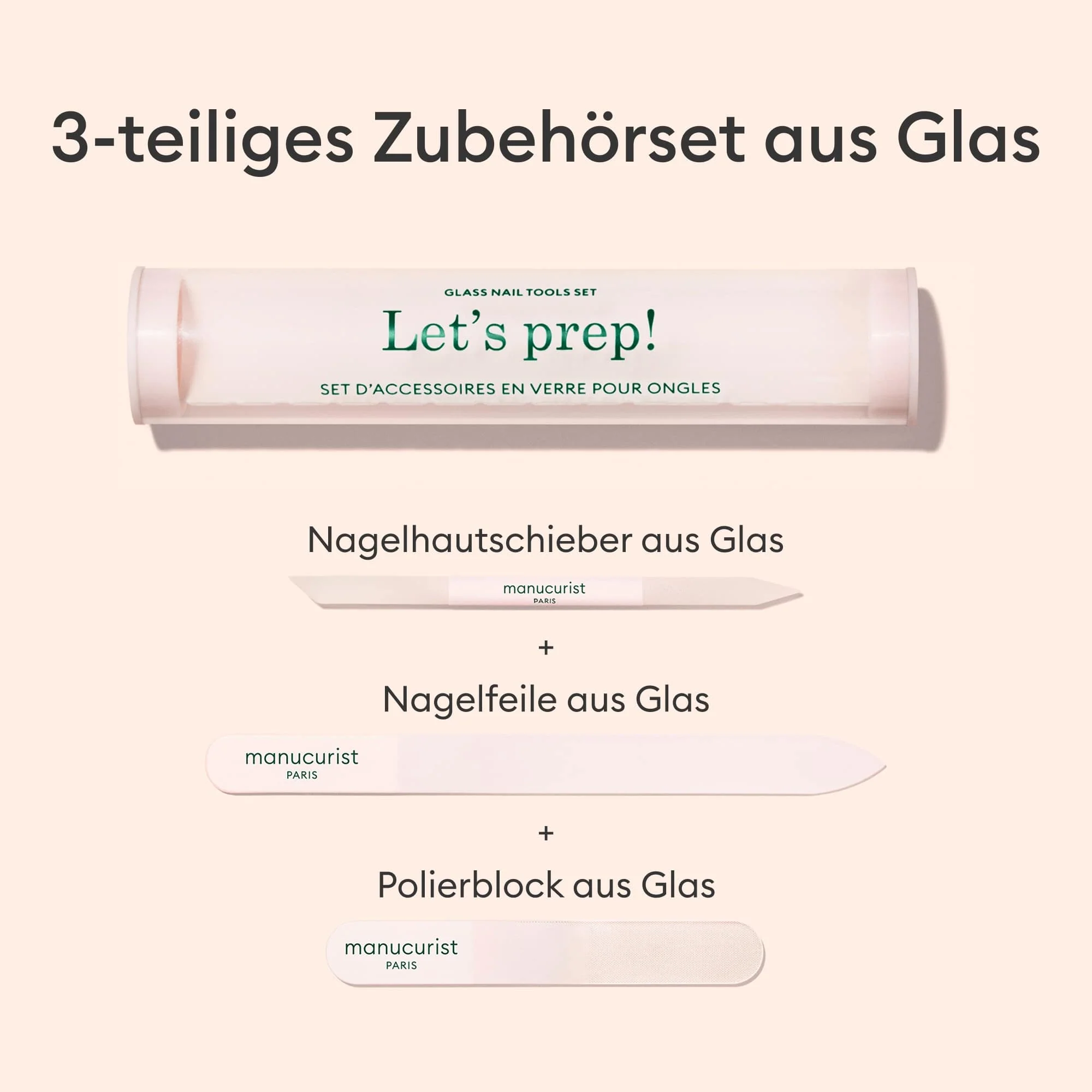 Trio Accessoires en verre pour ongles - Image 3