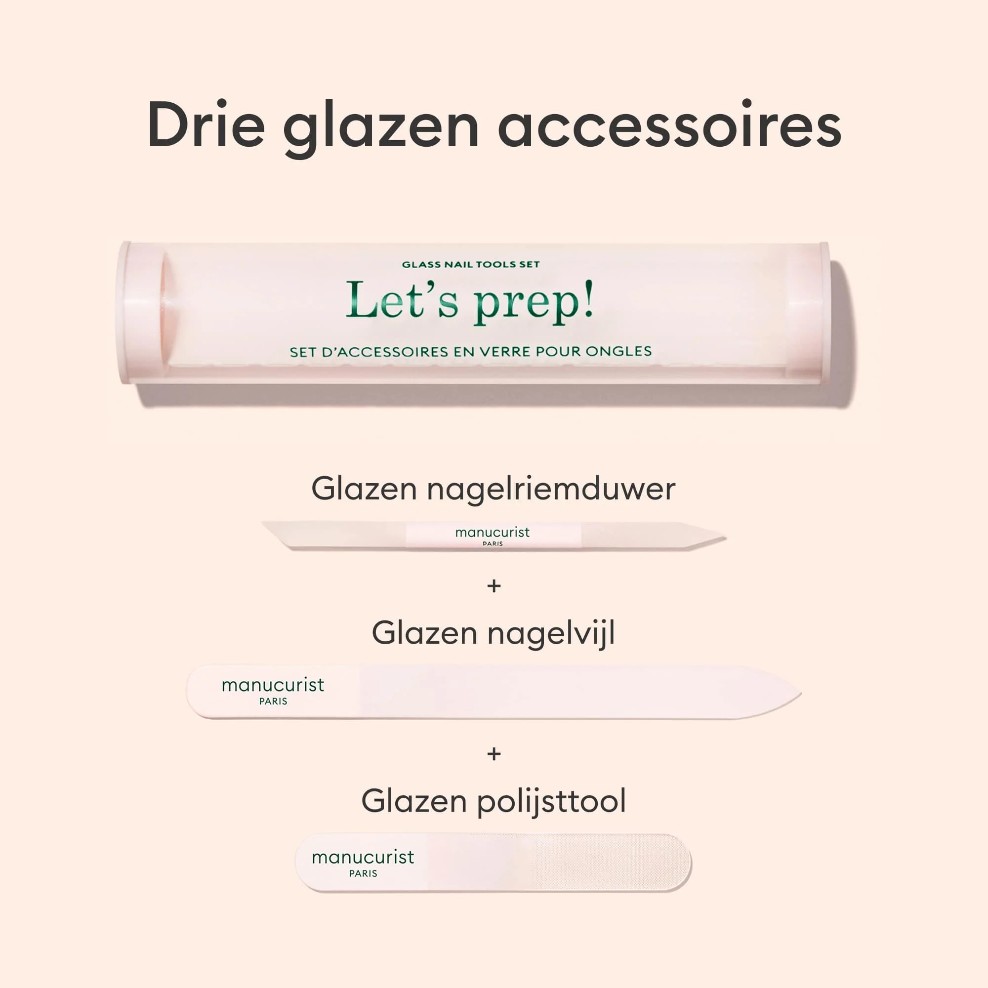Trio Accessoires en verre pour ongles - Image 4