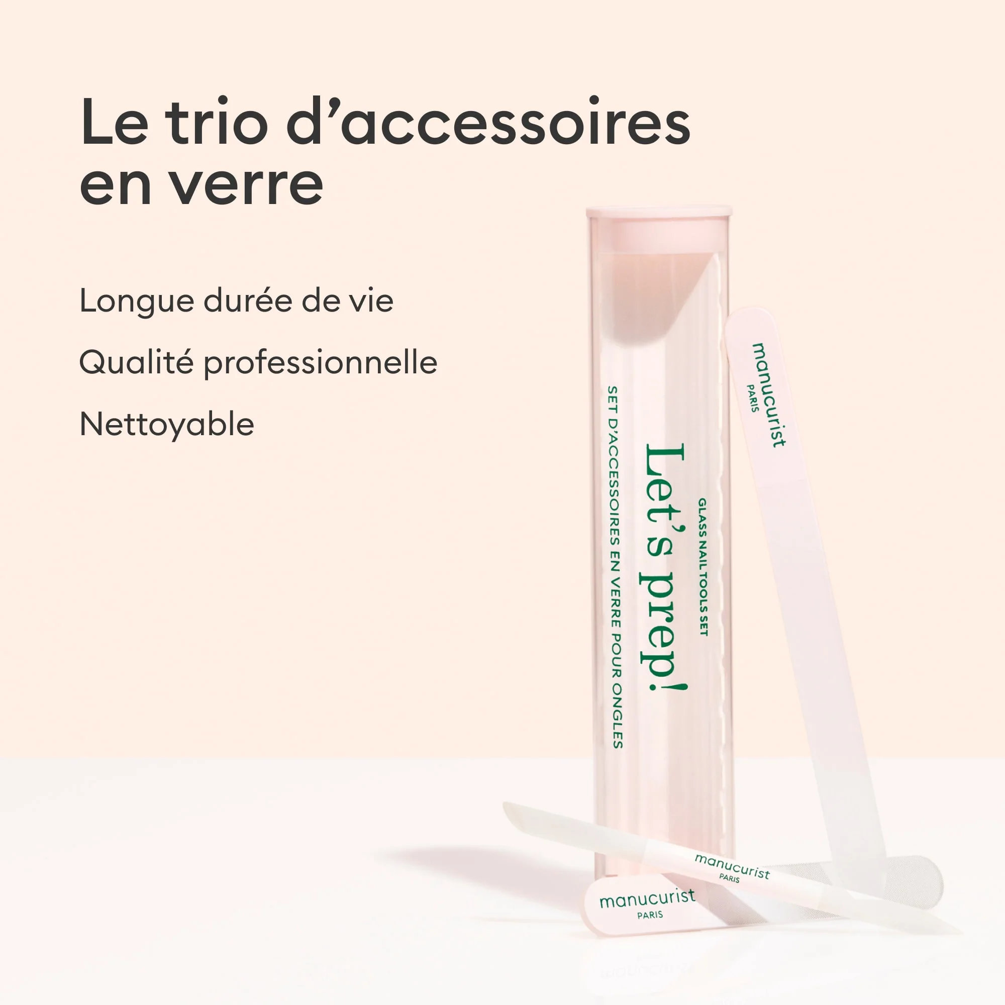 Trio Accessoires en verre pour ongles - Image 8